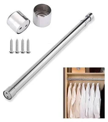 Ausziehbarer Kleiderstangen-Rack, Edelstahl, 31-51 cm