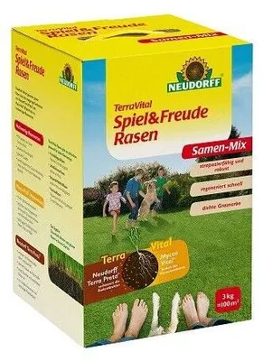 Produktbild von Neudorff TerraVital Spiel&FreudeRasen, Rasen, 3 kg, Box