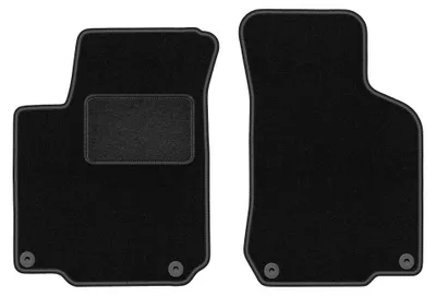 Zdjęcie produktu dla Dywaniki samochodowe welurowe przednie do: Seat Leon I (1999-2005, hatchback) czarne, dopasowane