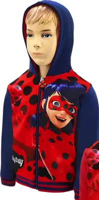 Produktbild von Ladybug Kapuzenjacke Hoodie - Größe 104 bis 140 cm – Blau / 104
