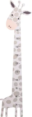 Obrázok produktu pre Detský drevený nástenný meter, žirafa, 160 cm