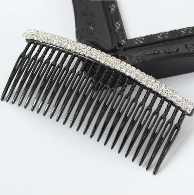 Produktbild von Strass Haarkamm in der Farbe Silber