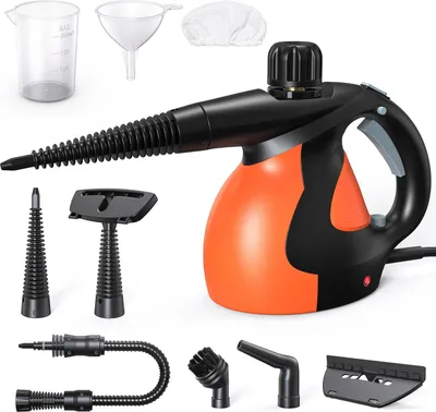 Obrázok produktu pre Vysokotlakový parný čistič – ručné zariadenie – 1000–1200 W – do kuchyne, kúpeľne a na dlaždice – čistenie interiéru auta – prenosný domáci čistič – žltý