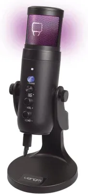 Productafbeelding van USB Streaming Microfoon met LED-Lichtgaasrooster voor PS5, PS4 en PC