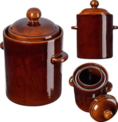 Immagine prodotto di KADAX vaso di decapaggio a botte con collare 10L