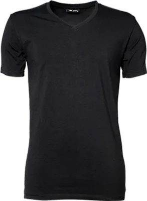 Produktbild von Tee Jays 401 | Mens Stretch V Herren T-Shirt - Farbe: Black - Größe: S