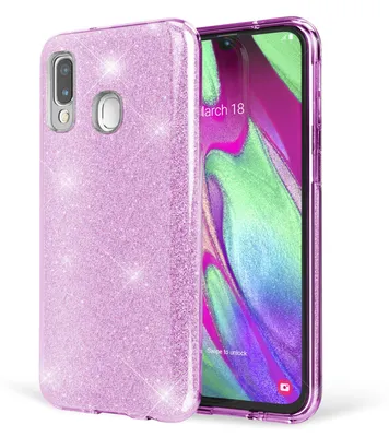 Image de Housse NALIA pailletée pour Samsung Galaxy A40, diamant Housse pailletée pour téléphone portable Violet