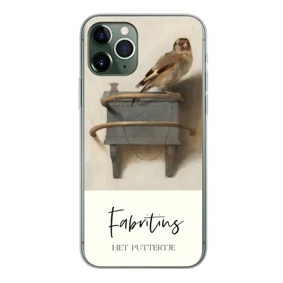Produktbild von MuchoWow® Handyhülle Schutzhülle Hülle für iPhone 11 Pro Alte Meister - Der Stieglitz - Fabritius Silikon Softcase Handy Hülle - Handy