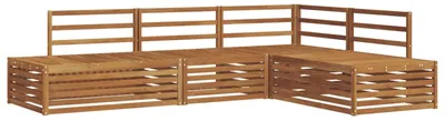Produktbild von vidaXL Outdoor-Sofagarnitur 4 Stück Natur Massivholz Akazie