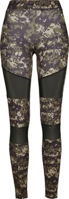 Zdjęcie produktu dla Damskie legginsy Urban Classics Ladies Camo Tech Mesh Leggings darkcamo/blk - M