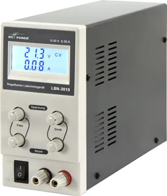Produktbild von Labornetzgerät McPower LBN-3010 0-30V 0-10A regelbar LC-Anzeige