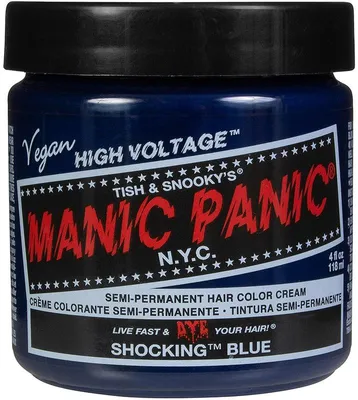 Produktbild von Manic Panic Classic High Voltage, Blau, Shocking Blue, Unisex, 118 ml, Alle Haare, Farbspeichernd, Glanz