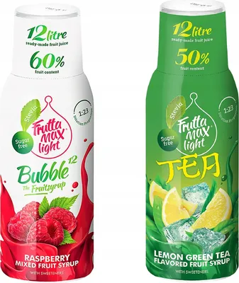 Produktbild von FruttaMax Fruchtsirup Himbeere Eistee Zitrone 2x500ml ohne Zucker