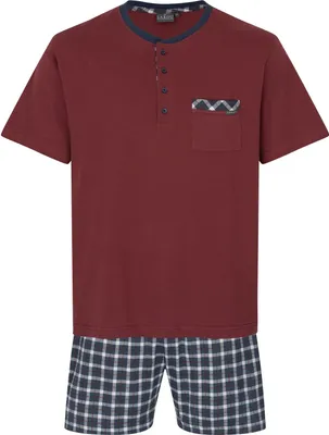Produktbild von Schlafanzug - Pyjama - Shorty - Short Set - Nachtwäsche   STANDARD 100 und BCI ausgezeichnet für Herren
