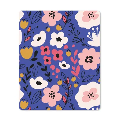 Obrázok produktu pre Podložka pod myš - Kvety - listy - vzory - 19x23cm - Rohožka pod myš