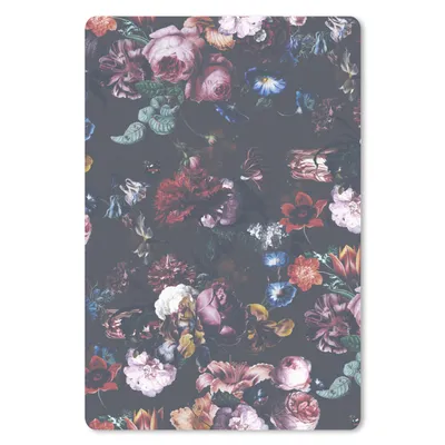 Produktbild von MuchoWow® Mauspad Mousepad Vintage - Kunst - Blumen 18x27 cm - Mousepads - Maus Mat - Pad - Mausunterlage