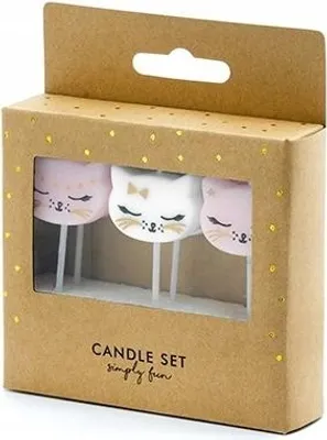 Produktbild von PartyDeco SCS-4, Kerzen, Schwarz, Gold, Pink, Weiß, 6 Stück(e)