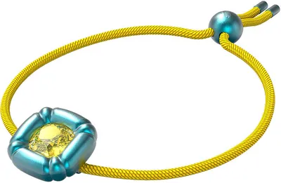 Image de Swarovski Femme Bracelet textile Dulcis bleu cristal jaune 5613667