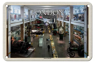 Produktbild von Blechschild Städte London England UK Science Museum 18x12cm Schild
