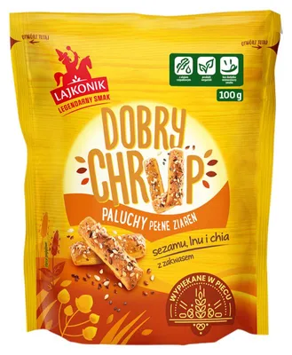 Obrázok produktu pre Lajkonik Pšeničné tyčinky Sezam-Ľan-Šalvia 100 g