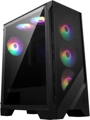 Zdjęcie produktu dla Obudowa PC Moyen Tour MSI MAG FORGE 120A AIRFLOW, 6 Wentylatorów Auto-RGB 120 mm, Kompatybilna z RTX 40, Radiator 240 mm