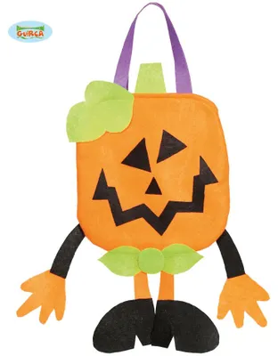 Produktbild von Kürbis Halloween Süßigkeiten Tasche Beutel 23x23 cm