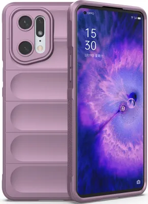 Produktbild von OPPO Find X5 Pro Hülle, Weich TPU Silikon Stossfest Anti-rutsch Schutzhülle für OPPO Find X5 Pro Lila