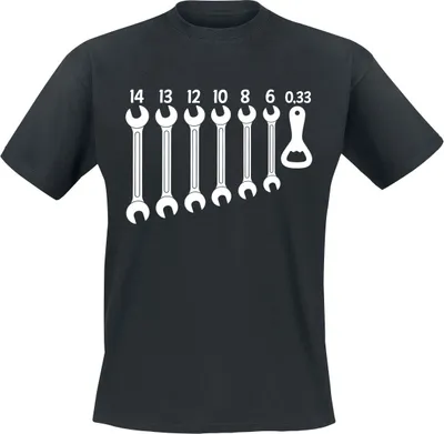 Produktbild von Alkohol & Party T-Shirt Herren Schlüssel Öffner schwarz M