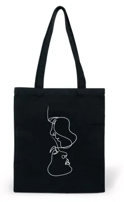 Produktbild von CLAMATO Tote Bag aus Baumwoll-Leinen, 35 x 40 cm, mittelgroß, strapazierfähig, 3