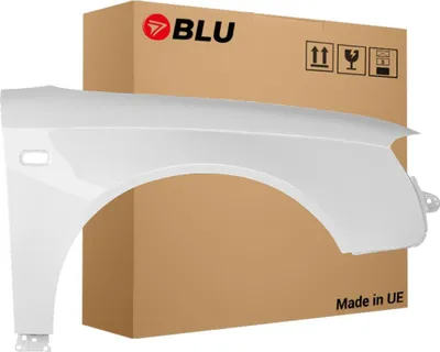 Zdjęcie produktu dla BLU Błotnik Premium pasujący do Audi A4 B7 LY9C Prawy Biały IbisWeiss | 2004-2008 | Przedni Przód | Lakierowany | Gotowy do montażu | Ocynk