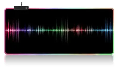Obrázek produktu pro RGB podložka pod myš XXL - Herní podložka 900 x 400 - LED 7 barev