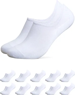 Produktbild von Occulto Damen & Herren Bambus Füßlinge 10er Pack (Modell: Solana) Wht 35-38