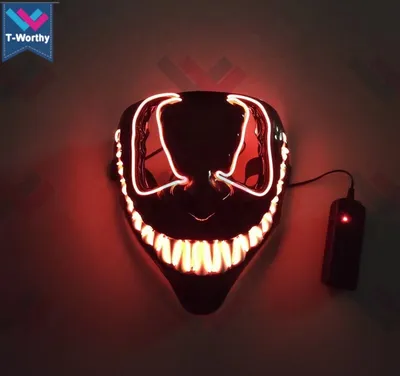 Produktbild von Reinigungsmaske LED Party Halloween Karneval Kostüm Cosplay Dekoration
