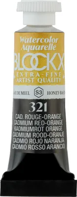 Produktbild von Blockx 3x Aquarellfarbe, Kadmium rot-orange Tube 5ml Cadmium Rot-Orange 43321BXC