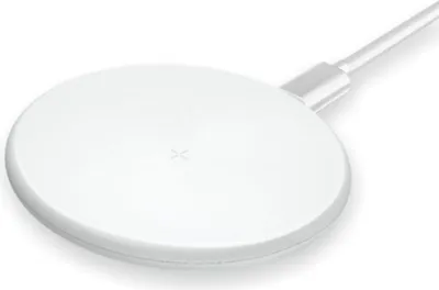 Imagen del producto de Base de carga inalámbrica universal de 15W para dispositivos Android e iOS, color blanco