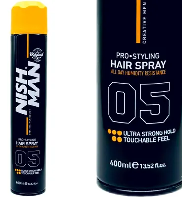 Produktbild von Nishman Pro-Styling Hair Spray Ultra Strong Hold Haarlack für extra starken Halt 400 ml
