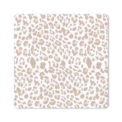Produktbild von MuchoWow® Mauspad Mousepad Tiermuster - Panther - Pastell 20x20 cm - Mousepads - Maus Mat - Pad - Mausunterlage - Desk Mat - Bureauartikeln