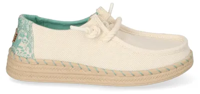 Produktbild von HEYDUDE Wendy Espadrille Hibiscus Damen Halbschuhe Egret/Multi Größe 36