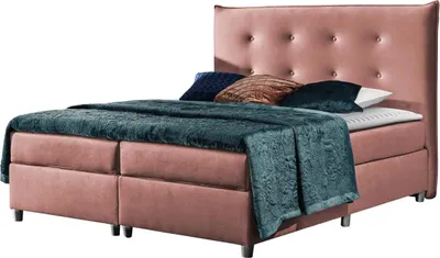 Produktbild von MIRJAN24 Boxspringbett Prato, Stilvoll Doppelbett, Modern Doppelbett, Schlafzimmer (Farbe: Magic Velvet 2206, Größe: 180x200 cm)