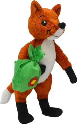Produktbild von Waschbares Plüsch Kuscheltier Cleverer Patin Fuchs 35cm nach Josef Lada