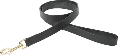 Immagine prodotto di Digby & Fox - Guinzaglio per cani, piatto, in pelle ER2217 (L) (Nero)