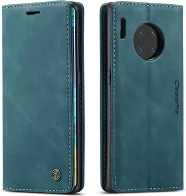 Image de Huawei Mate 30Pro Case, RetroPolyuréthaneLeather Case, Card Pockets, Magnetic Closure, Case with Stand Function for Huawei Mate 30Pro blue