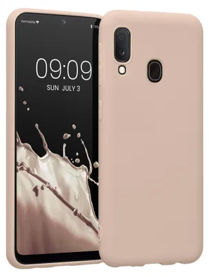 Produktbild von kwmobile Handyhülle für Samsung Galaxy A20e Hülle - TPU Case - Kabelloses Laden - Schutzhülle Cover in Coconut Swirl