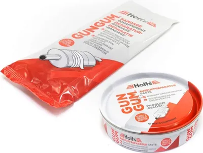 Produktbild von Holts Gun Gum Auspuff Reparatur Set 1 x Paste 200g + 1 x Bandage 1,25m gasdicht