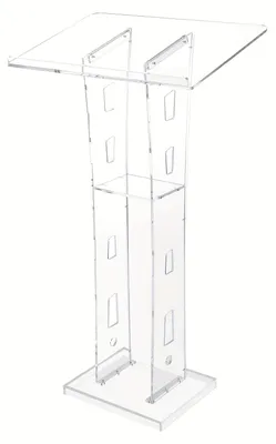 Produktbild von Sprecherpult - Rednerpult - Lesepult - Präsentationstisch - Podiumstisch - Transparente Acrylplatte