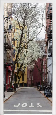 Produktbild von MuchoWow® Türtapete Selbstklebende Türfolie New York - Amerika - NYC 80x205 cm Türposter Türaufkleber Klebefolie Türklebefolie - Fototapete - XXL-Aufklebern