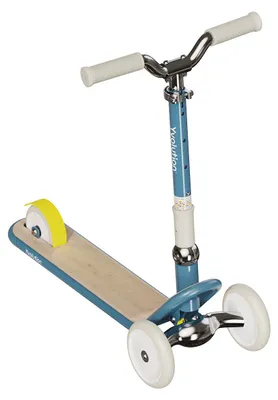 Obrázek produktu pro Dětská koloběžka Yvolution Classic Glider modrá - nastavitelná řídítka a skládací