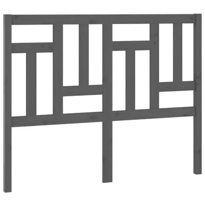 Image de vidaXL Tête de lit Gris 125,5x4x100 cm Pin massif