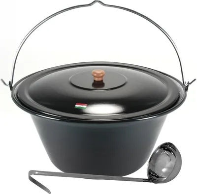Produktbild von Grillplanet® Gulaschkessel 30 Liter Deckel und Schöpfkelle