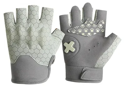 Obrázok produktu pre Rukavice na bicykel pre deti, poloprstové, zelené, unisex